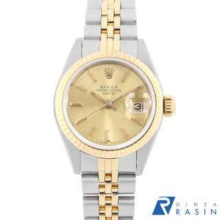 ロレックス(ROLEX)のロレックス デイトジャスト 69173 シャンパン バー 85番 レディース 中古 腕時計(腕時計)