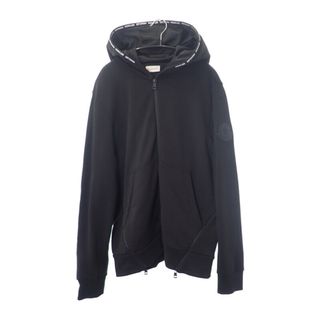 MONCLER - 【中古】【Aランク】Moncler モンクレール ジップアップパーカー フーディ トップス G10918G7A800 809KR ブラック サイズL メンズ【ISEYA】