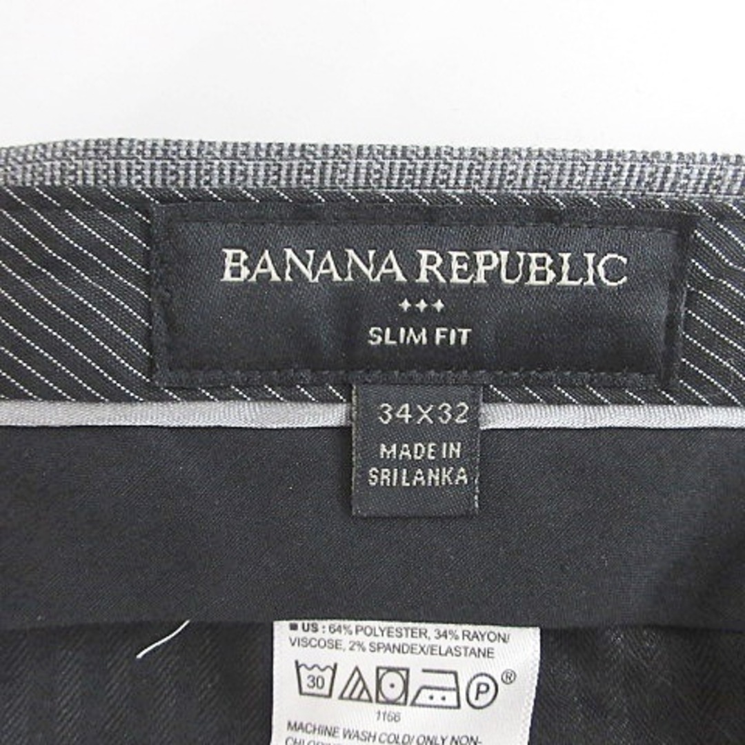 Banana Republic(バナナリパブリック)のバナナリパブリック パンツ スラックス ストレート ロング 別布 グレー 34 メンズのパンツ(スラックス)の商品写真