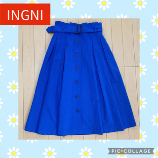 INGNI - 【INGNI】前ボタンタックミディ／スカート（Mサイズ）