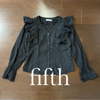 フィフス(fifth)のfifth フィフス コットン フリル キャンディスリーブ ブラウス(シャツ/ブラウス(長袖/七分))