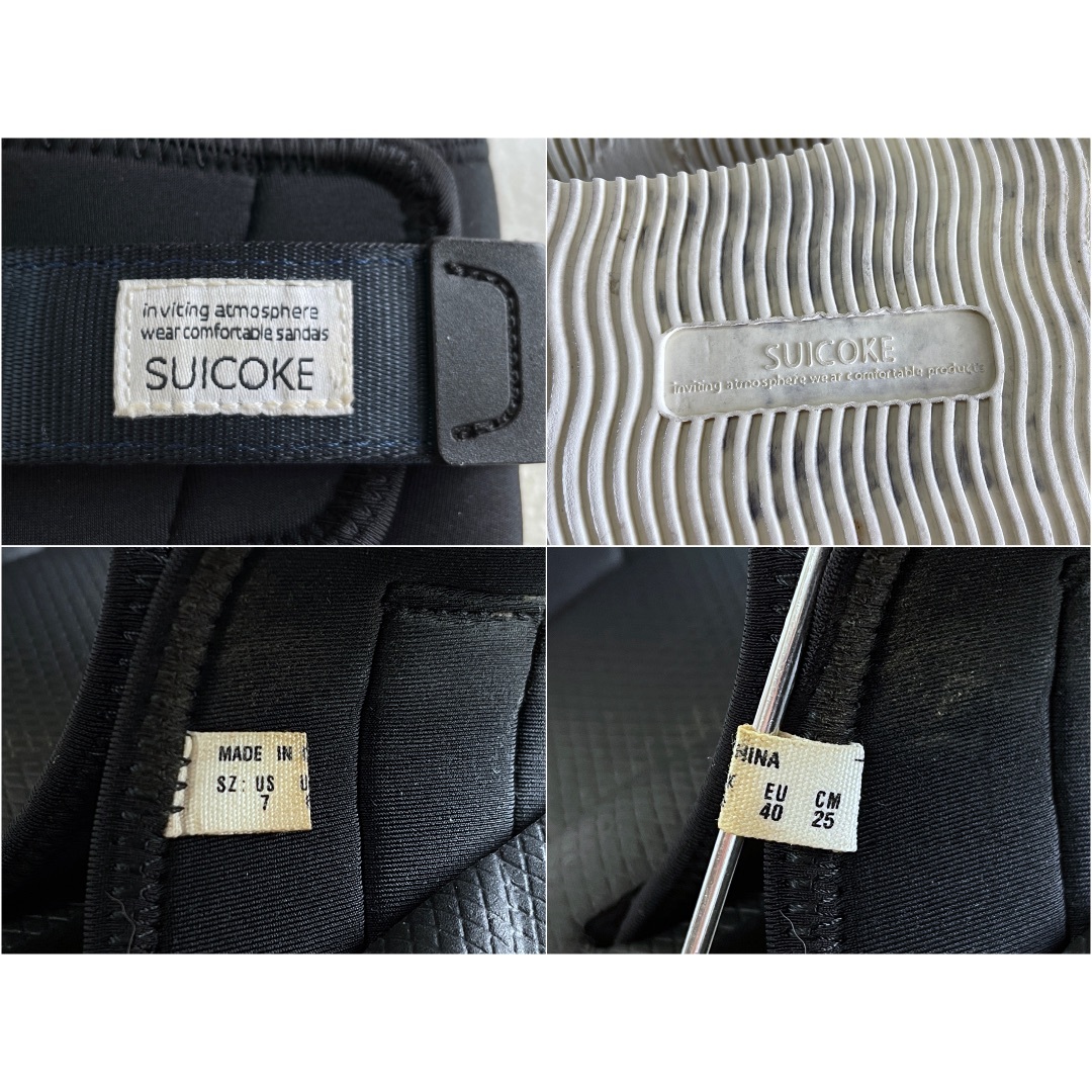 suicoke(スイコック)のSUICOKE PADRI スイコック パドリ US7 / 25cm ブラック メンズの靴/シューズ(サンダル)の商品写真