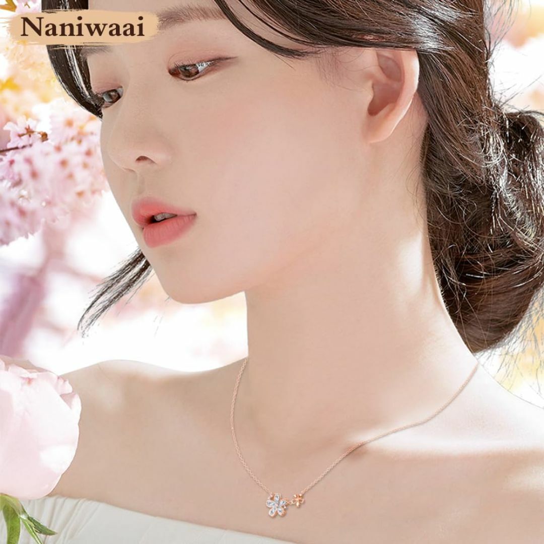 【色: rosegold-p】[Naniwaai] ネックレス レディース 上質 レディースのアクセサリー(その他)の商品写真