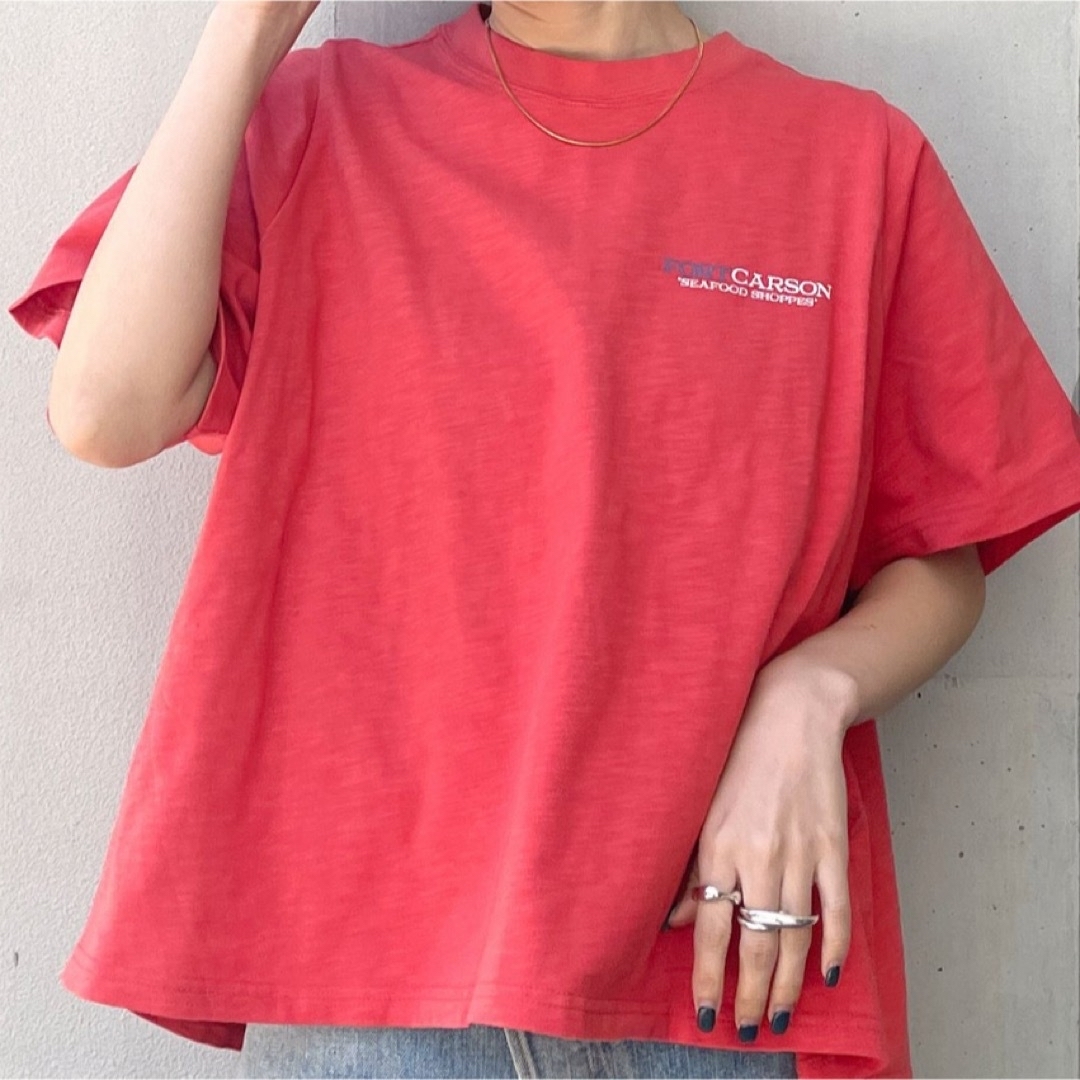 Ungrid(アングリッド)のリメイクロゴデザインTee Ungrid レディースのトップス(Tシャツ(半袖/袖なし))の商品写真