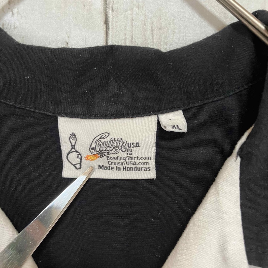クルージン 半袖ボーリングシャツ開襟ワンポイント刺繍ロゴバックプリントZ1181 メンズのトップス(シャツ)の商品写真