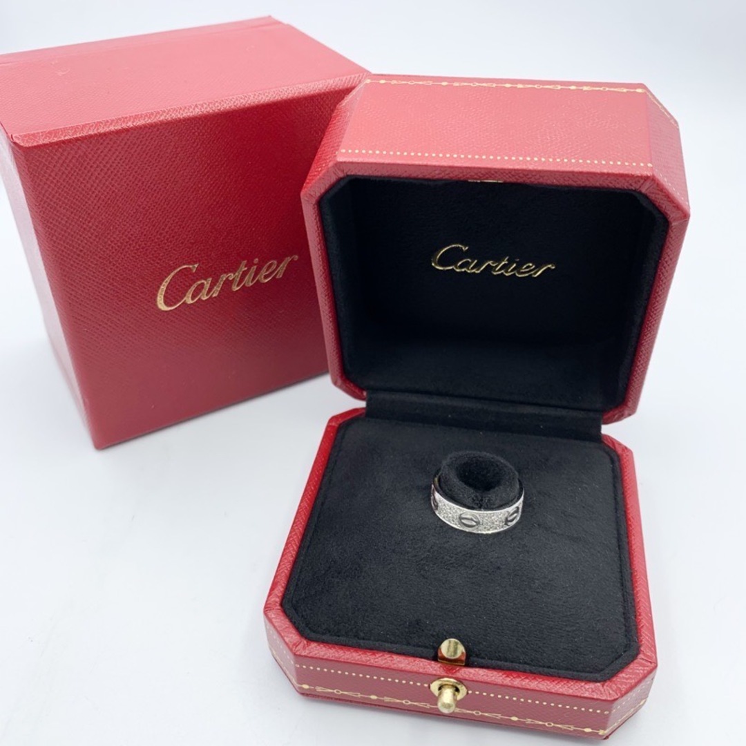 Cartier(カルティエ)の【仕上済】カルティエ ラブリング 10号 WG ダイヤ 10 50 K18WG レディース リング・指輪 CARTIER レディースのアクセサリー(リング(指輪))の商品写真