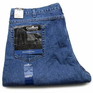 カーハート(carhartt)のデッドストック★00s USA製 carharttカーハート デニムパンツ w42 L30★SDP2656 オールド ジーンズ ワーク ストリート オーバーサイズ(デニム/ジーンズ)