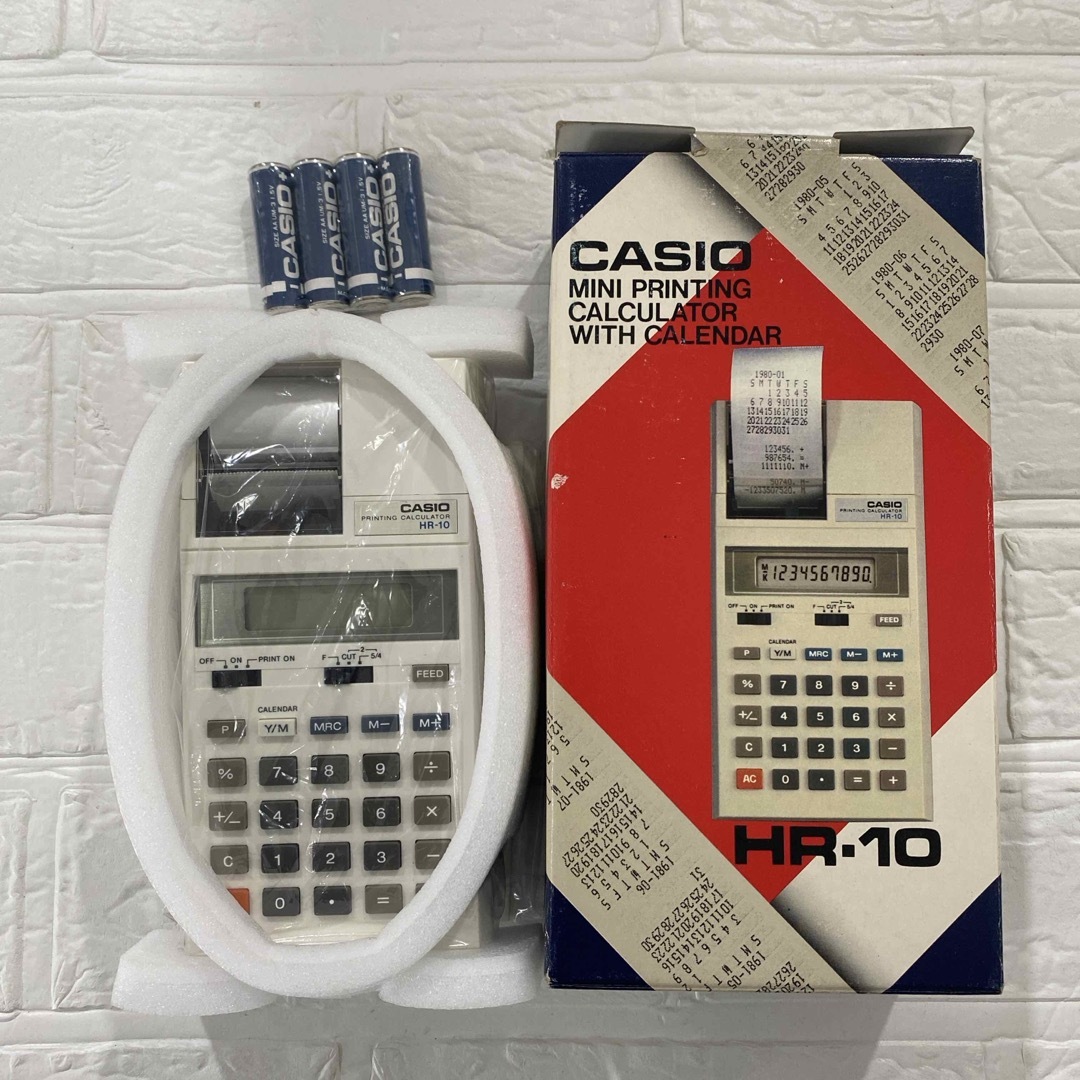 新品未使用 CASIO レジスター 電卓式記録計算機 レア インテリア/住まい/日用品のオフィス用品(店舗用品)の商品写真