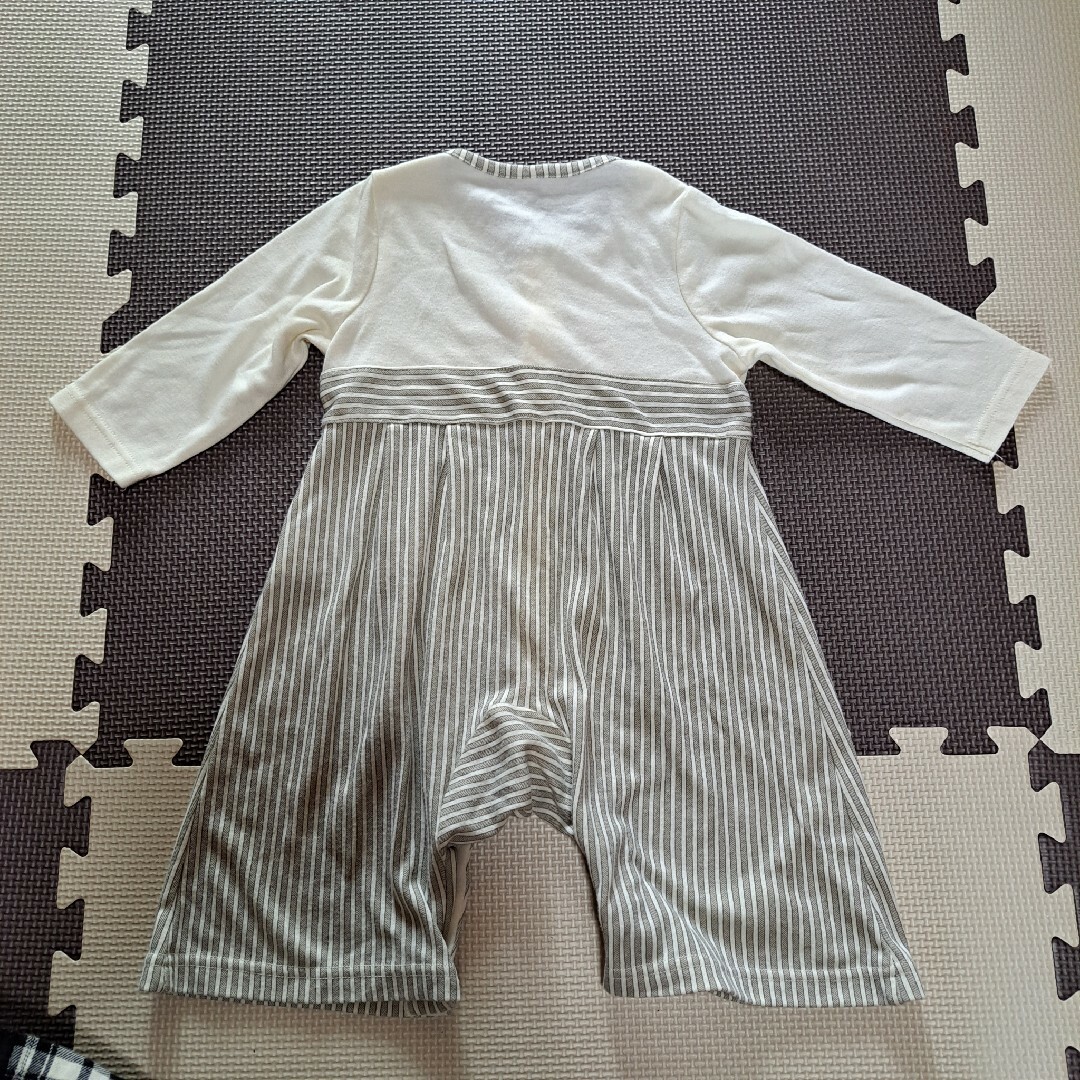 男児用の袴ロンパース　80cm キッズ/ベビー/マタニティのベビー服(~85cm)(ロンパース)の商品写真