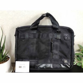 ポーター(PORTER)の美品　PORTER ポーター　HEATヒート3WAYバッグ リブリーフケー(ビジネスバッグ)