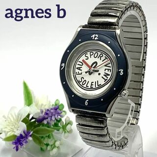 agnes b. - 227 稼働品 agnes b アニエスベー メンズ 腕時計 蛇腹ベルト 人気