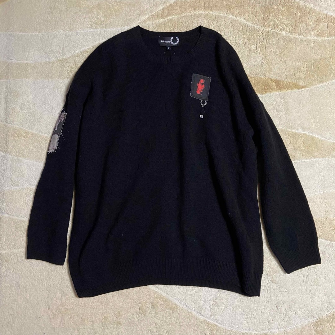 RAF SIMONS(ラフシモンズ)のRAF SIMONS × FRED PERRY ラフシモンズ　ニット　正規品 メンズのトップス(ニット/セーター)の商品写真