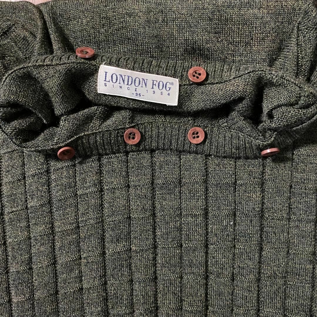 LONDONFOG(ロンドンフォグ)のアメリカ古着　LONDON FOG ロンドンフォグ　ニット　セーター　刺繍 メンズのトップス(ニット/セーター)の商品写真