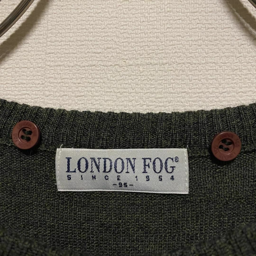 LONDONFOG(ロンドンフォグ)のアメリカ古着　LONDON FOG ロンドンフォグ　ニット　セーター　刺繍 メンズのトップス(ニット/セーター)の商品写真