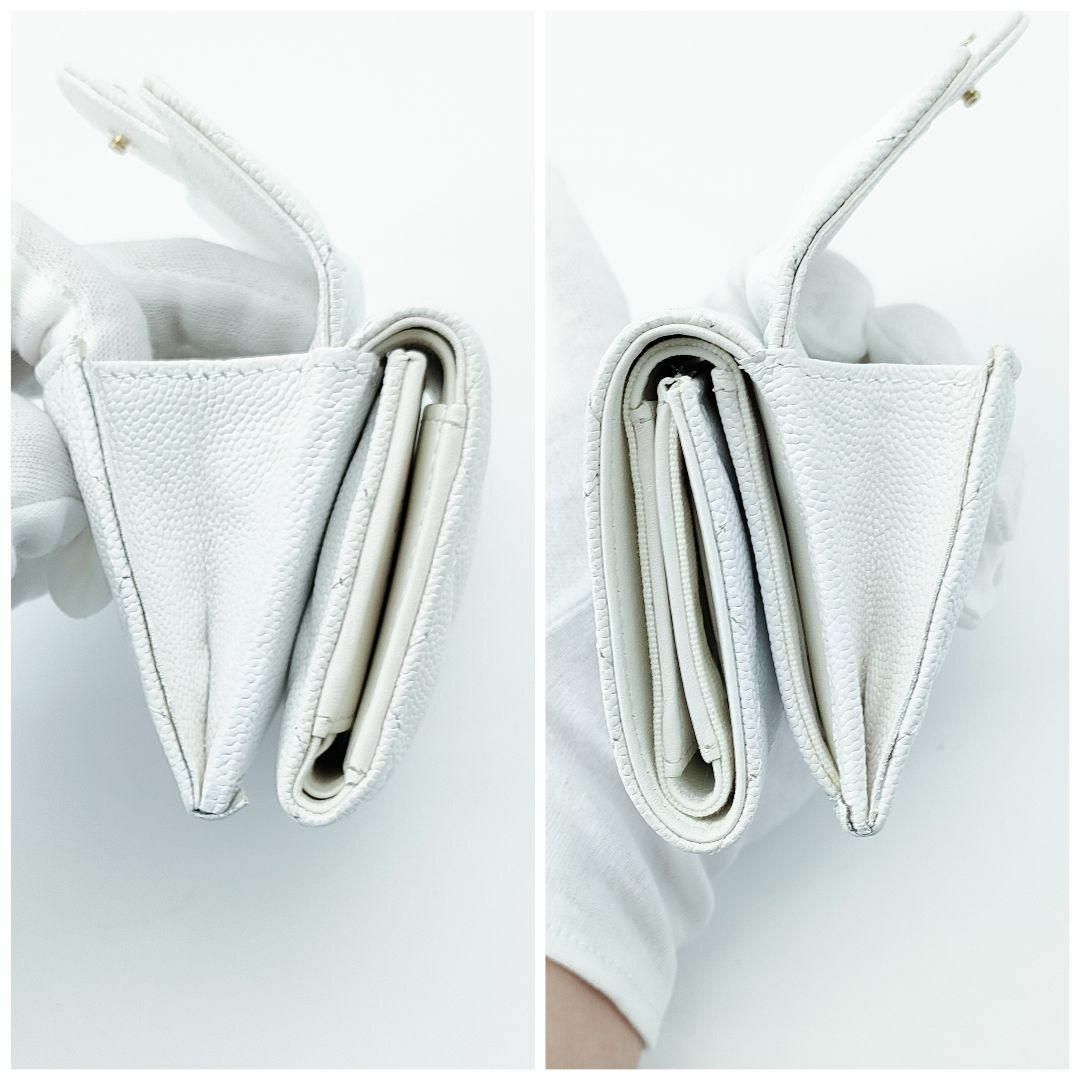 CHANEL(シャネル)の新品同様❣️シャネル✨キャビアスキン✨スモールウォレット✨三つ折り財布 レディースのファッション小物(財布)の商品写真