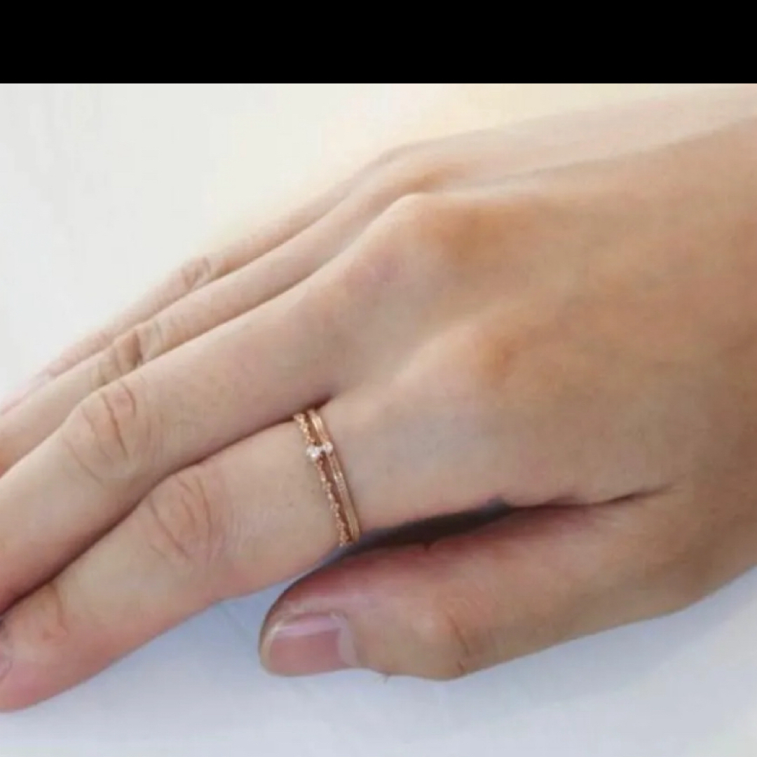 k10ダイヤモンドピンキーリング(4号) レディースのアクセサリー(リング(指輪))の商品写真