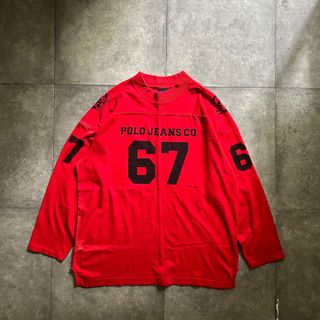 Ralph Lauren - 90s ラルフローレンポロジーンズ フットボールtシャツ M ナンバリング