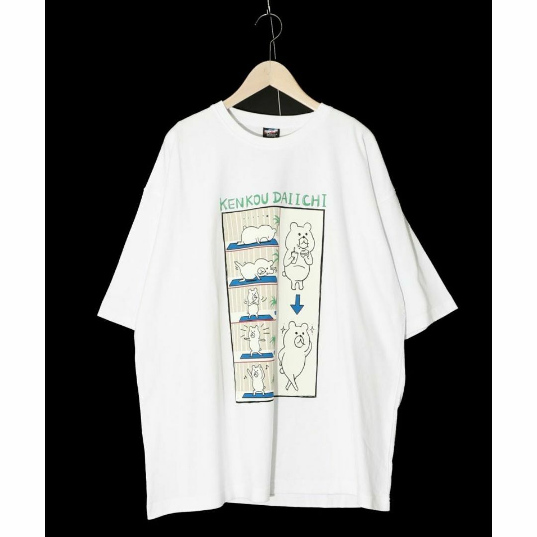 ScoLar(スカラー)のスカラーパリティ 342113 クマちゃんの健康ダイエット方法プリントTシャツ レディースのトップス(Tシャツ(半袖/袖なし))の商品写真