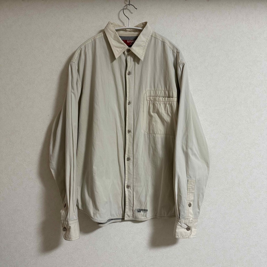 STUSSY(ステューシー)のステューシー　stussy シャツ　白シャツ　oldstussy 赤タグ メンズのトップス(シャツ)の商品写真