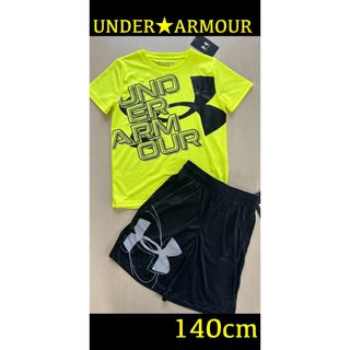 アンダーアーマー(UNDER ARMOUR)の新品タグ付き　140㎝　UNDERARMOURアンダーアーマーセットアップ(Tシャツ/カットソー)