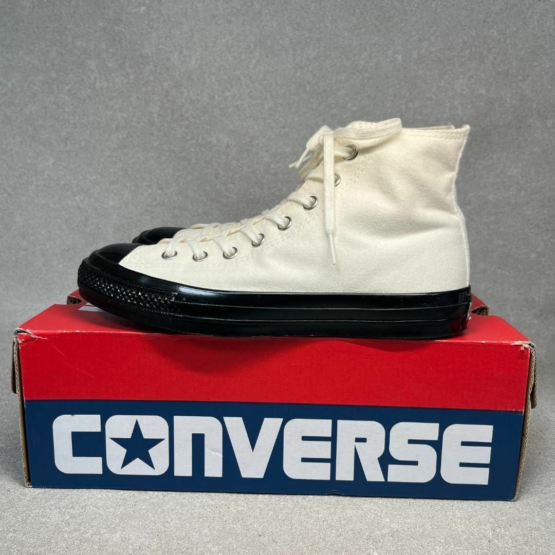 CONVERSE(コンバース)のコンバース 26cm オールスターUSブラックボトムハイ ホワイト/ブラック ♫ メンズの靴/シューズ(スニーカー)の商品写真