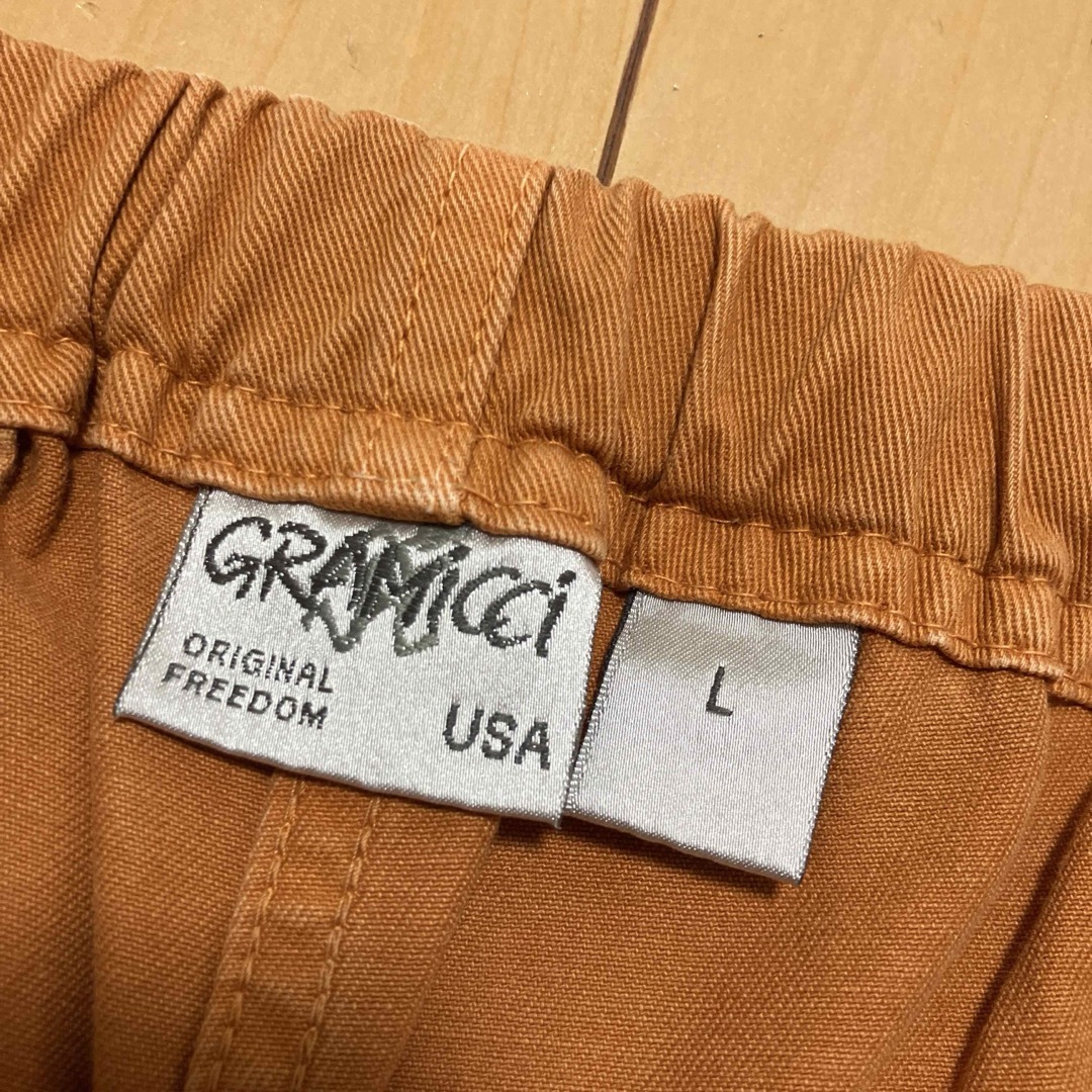 GRAMICCI(グラミチ)のGRAMICCI グラミチ　ハーフパンツ　オレンジ　Lサイズ メンズのパンツ(ショートパンツ)の商品写真