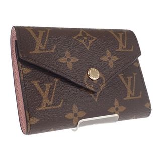 ルイヴィトン(LOUIS VUITTON)の【中古】【Sランク】LOUIS VUITTON ルイヴィトン ポルトフォイユ・ヴィクトリーヌ 三つ折り財布 M62360 モノグラム ローズバレリーヌ ピンク系【ISEYA】(財布)