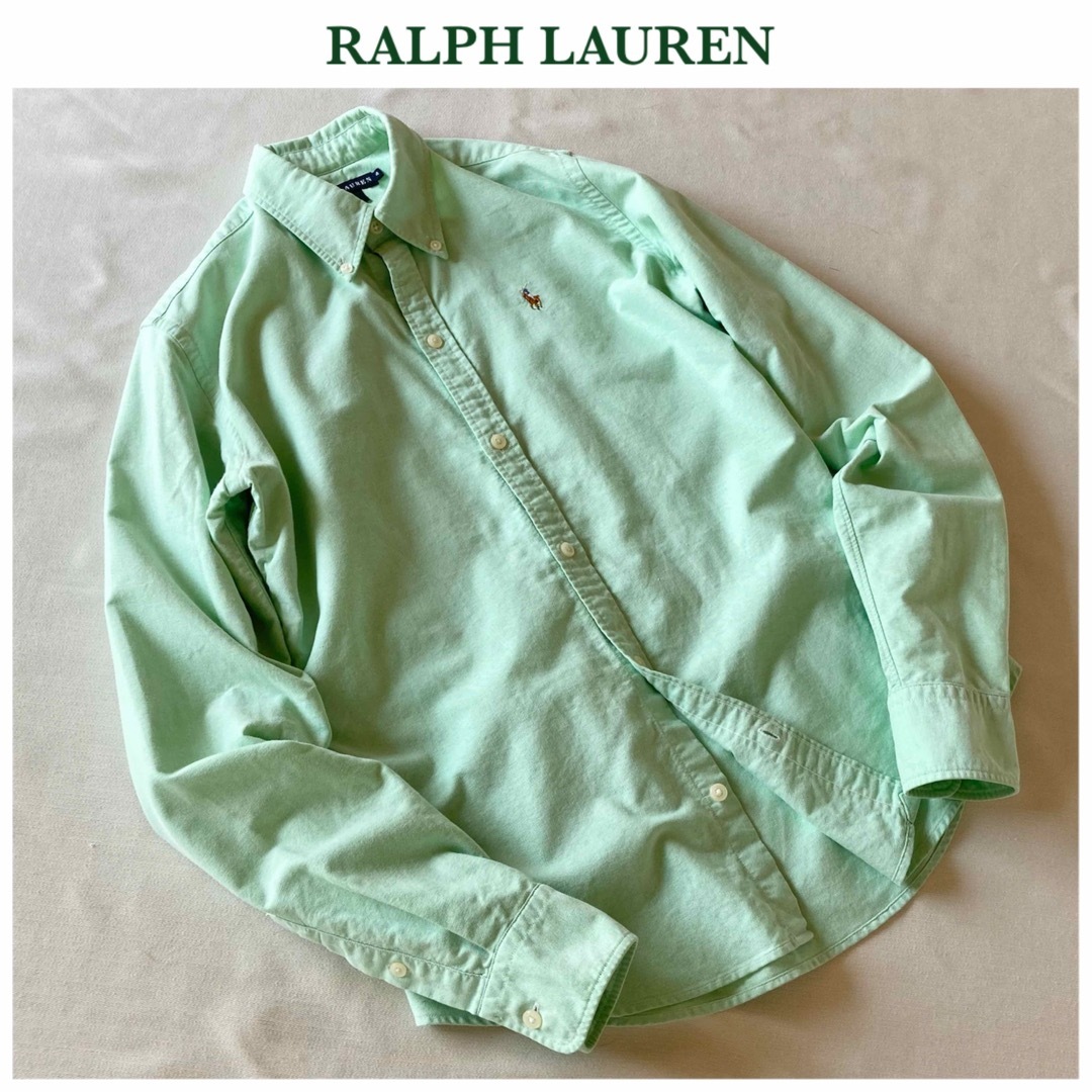 Ralph Lauren(ラルフローレン)のラルフローレン スリムフィット ロゴ刺繍 オックスフォード BD シャツ 4 レディースのトップス(シャツ/ブラウス(長袖/七分))の商品写真