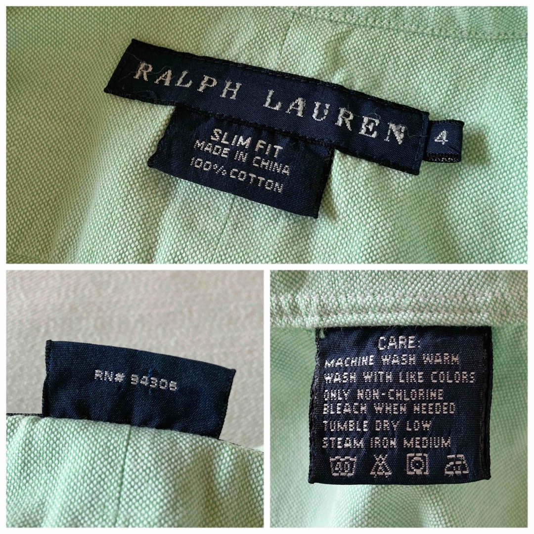 Ralph Lauren(ラルフローレン)のラルフローレン スリムフィット ロゴ刺繍 オックスフォード BD シャツ 4 レディースのトップス(シャツ/ブラウス(長袖/七分))の商品写真