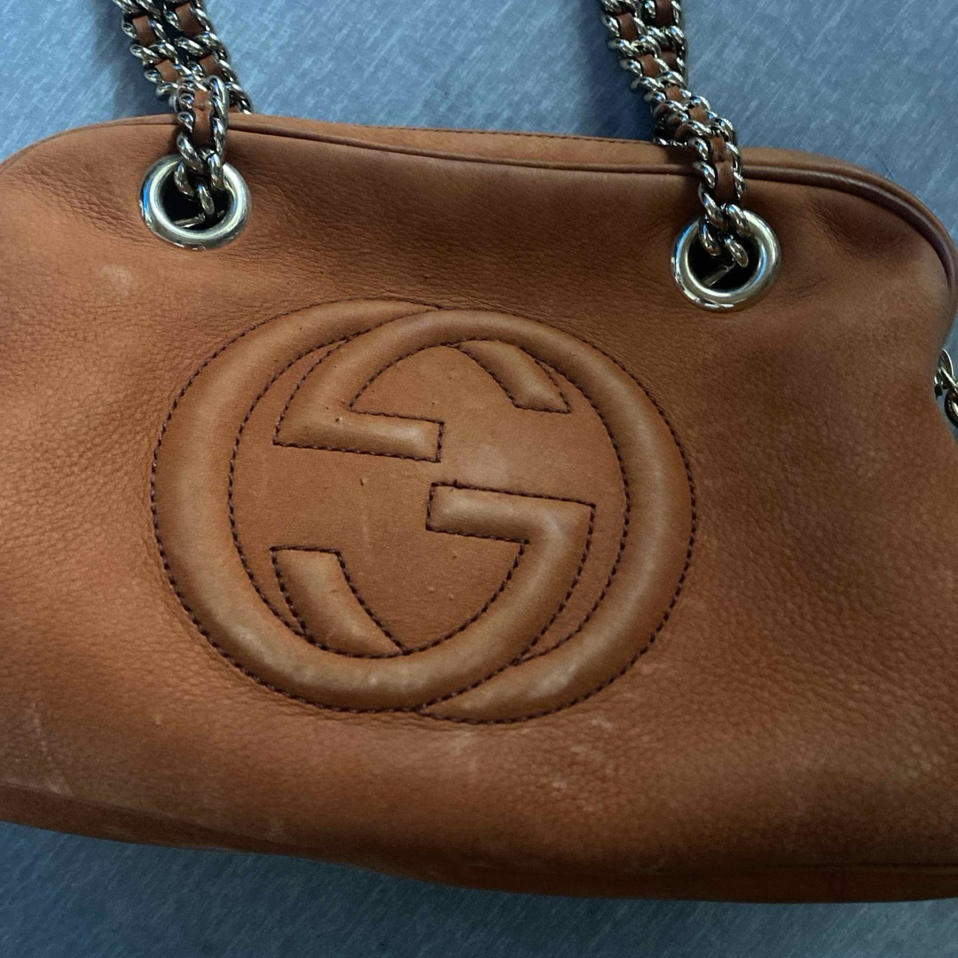 Gucci(グッチ)のGUCCI SOHO チェーンショルダーバッグ レディースのバッグ(ショルダーバッグ)の商品写真