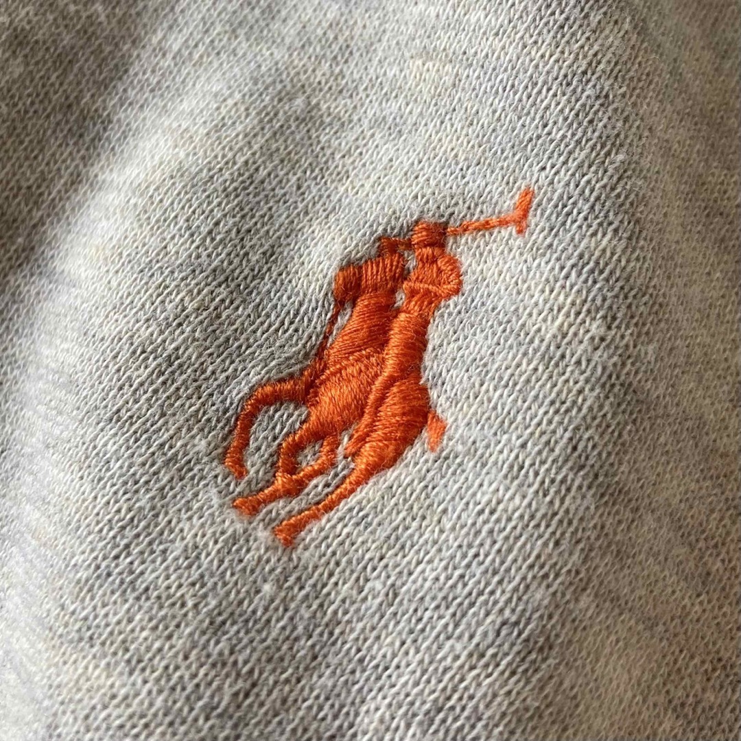 POLO RALPH LAUREN(ポロラルフローレン)のポロラルフローレン ロゴ刺繍 スウェット ジップパーカー S グレー TALON レディースのトップス(パーカー)の商品写真