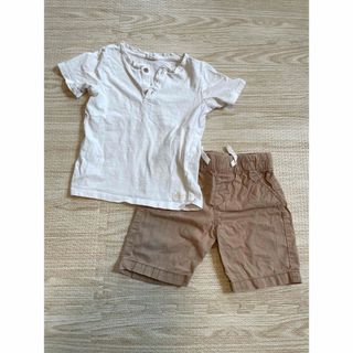 エイチアンドエム(H&M)の男の子服　80サイズ　半袖半ズボン　H&M(Ｔシャツ)