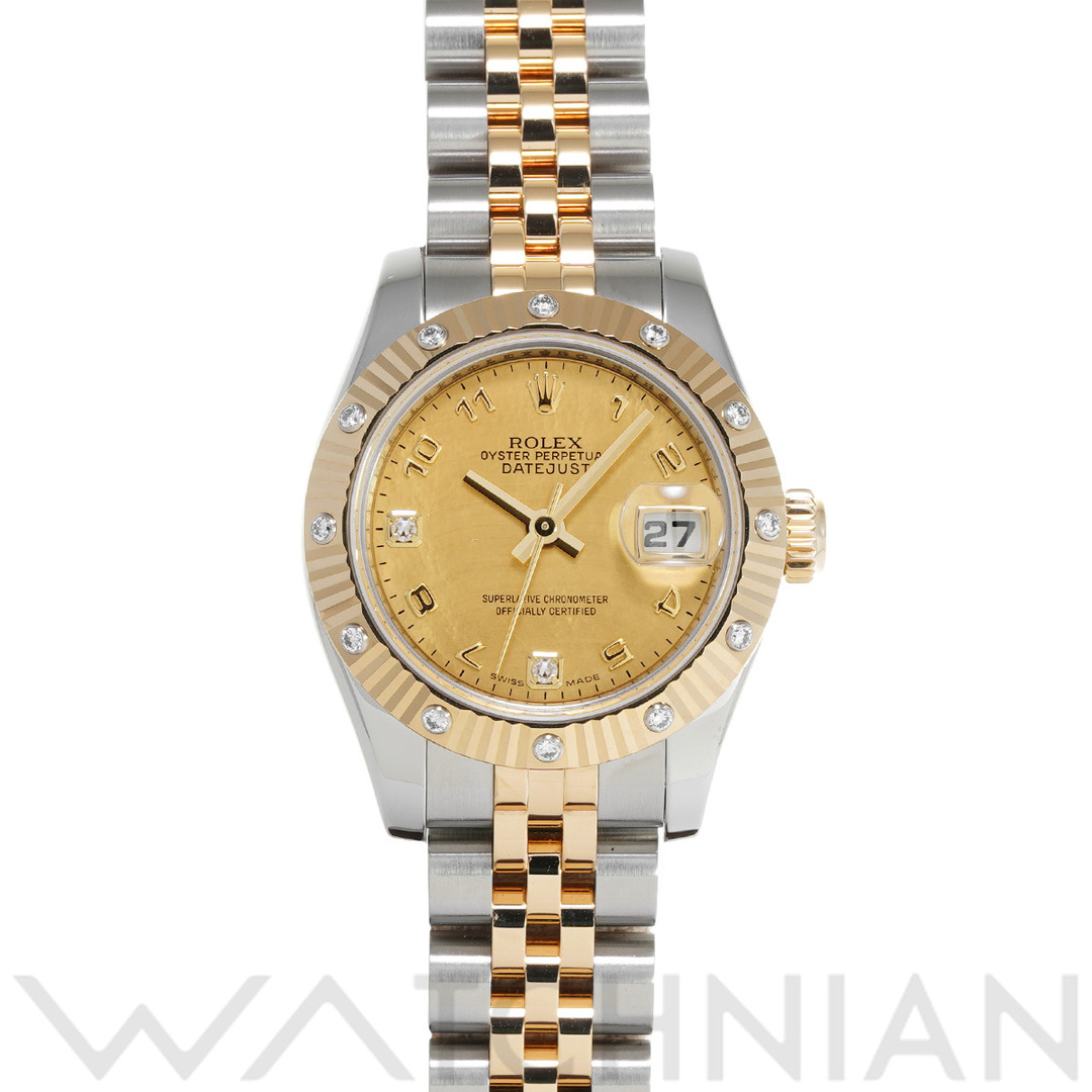 ROLEX(ロレックス)の中古 ロレックス ROLEX 179313 D番(2005年頃製造) イエローシェル /ダイヤモンド レディース 腕時計 レディースのファッション小物(腕時計)の商品写真