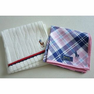 ポロラルフローレン(POLO RALPH LAUREN)の新品 RALPH LAUREN ポロラルフローレン タオルハンカチ&ハンカチ(ハンカチ)