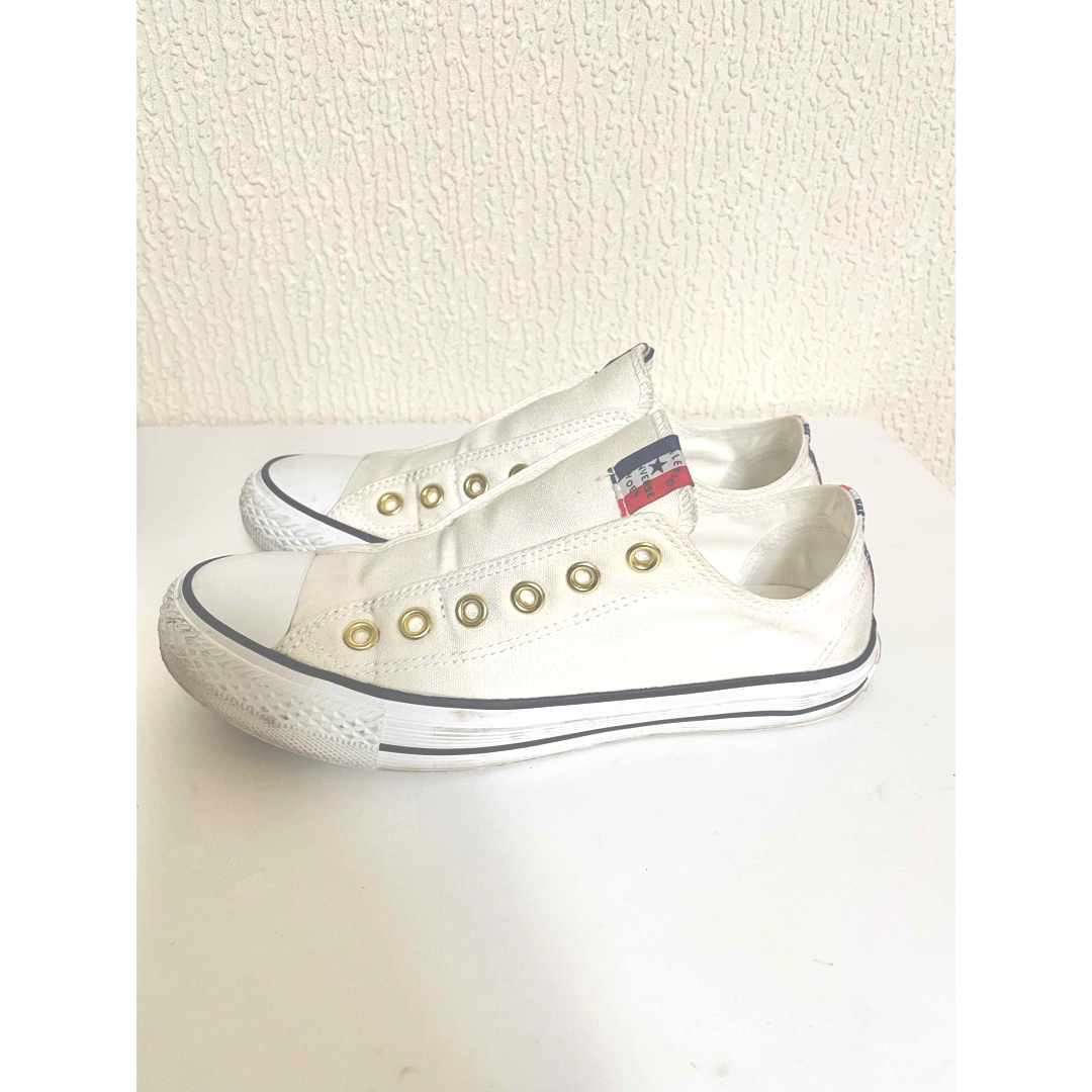 CONVERSE(コンバース)のCONVERSE コンバースネクスター　スリッポン トリコロール×ゴールドホール レディースの靴/シューズ(スニーカー)の商品写真