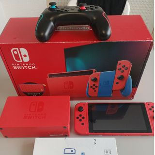 ニンテンドースイッチ(Nintendo Switch)のスイッチ　本体　Nintendo Switch マリオ レッド×ブルー セット(家庭用ゲーム機本体)