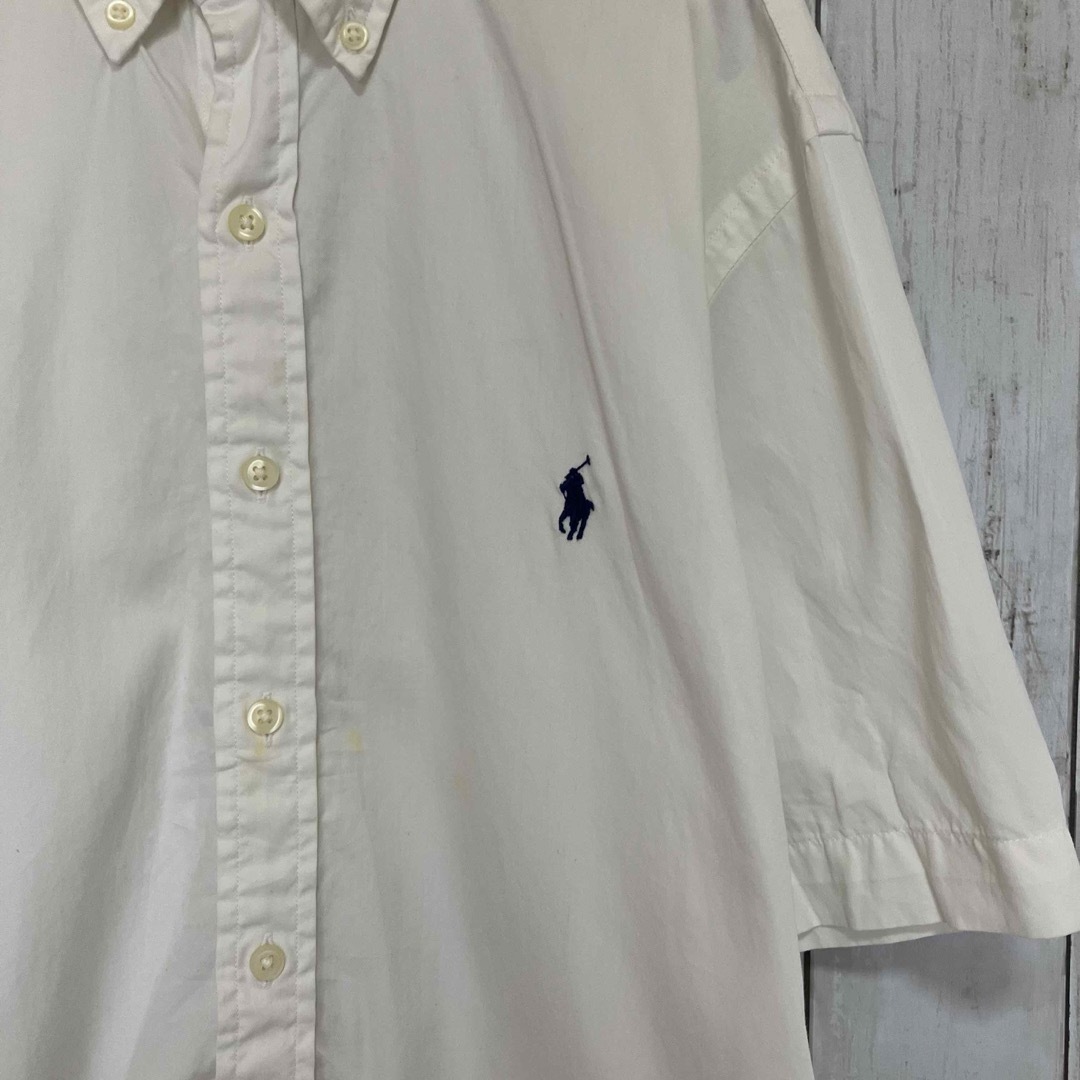 Ralph Lauren(ラルフローレン)のラルフローレン 半袖BDシャツ ワンポイント刺繍ロゴ00s Z1182 メンズのトップス(シャツ)の商品写真