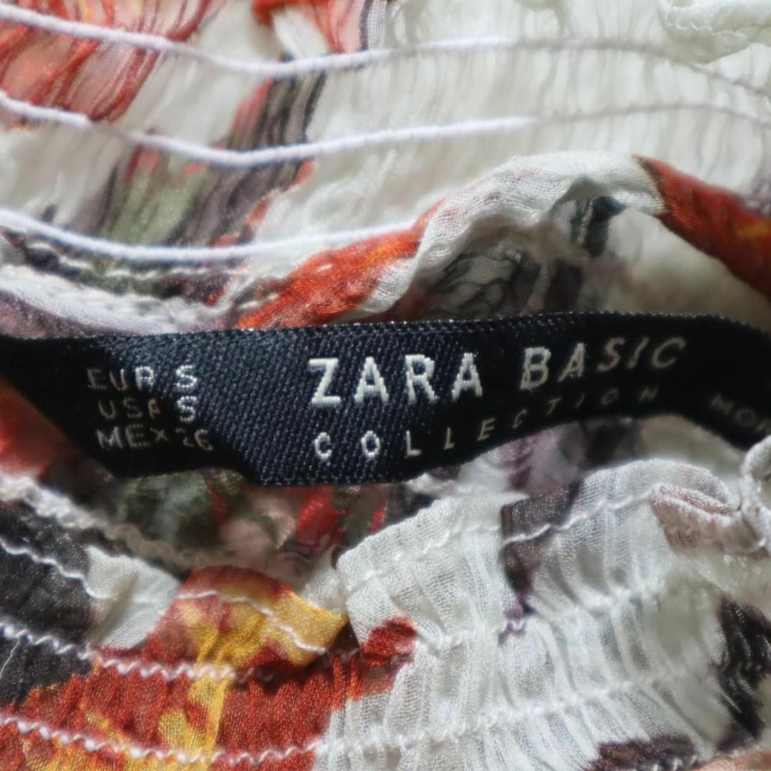 ZARA(ザラ)のZARA/ザラ シアー素材 ワンピース 花柄 総柄 インナーあり ストレッチ レディースのワンピース(ロングワンピース/マキシワンピース)の商品写真