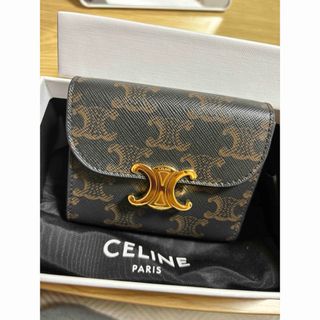 セリーヌ(celine)のceline/トリンオフキャンバスタン　ウォレット　財布(財布)