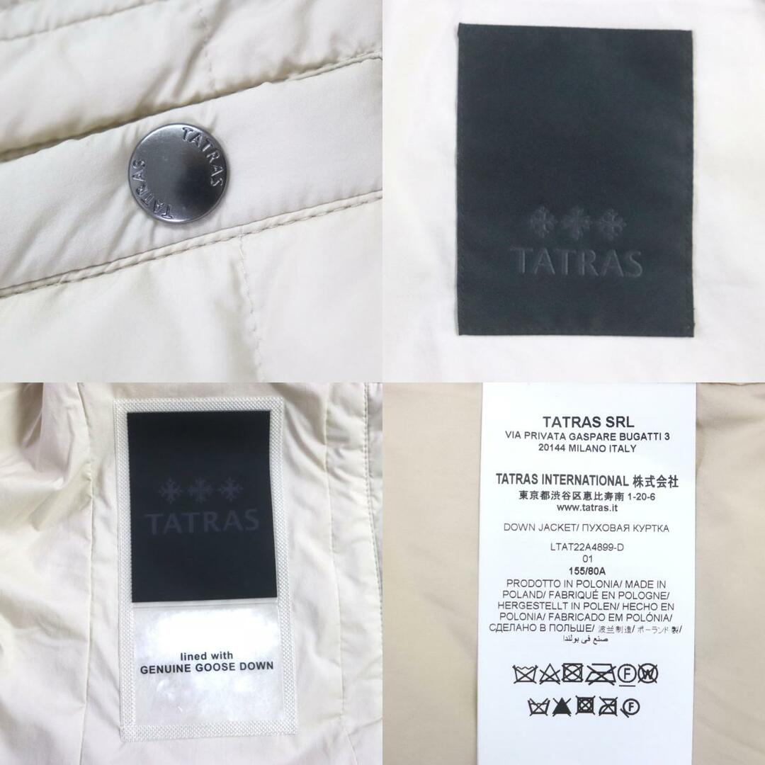 TATRAS(タトラス)の極美品▼TATRAS タトラス 22AW LTAT22A4899 MIREL ミレル ダウン ロゴワッペン・フード付き ZIP ダウンジャケット ベージュ 1 ハンガー付き 正規品 レディース レディースのジャケット/アウター(ダウンジャケット)の商品写真