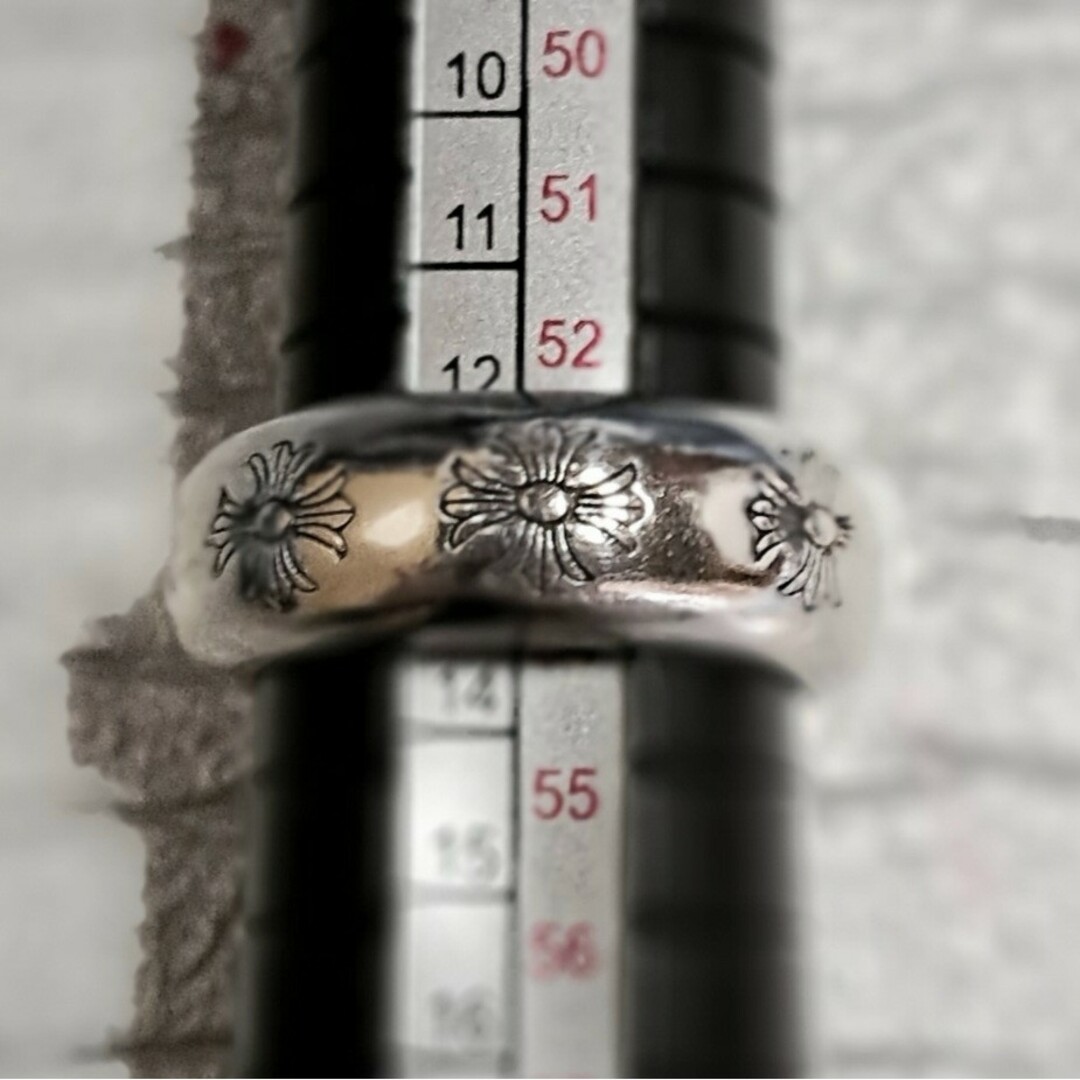 Chrome Hearts(クロムハーツ)のCHROME HEARTS CHプラス バンドリング 13号 1点限定！ 美品 メンズのアクセサリー(リング(指輪))の商品写真