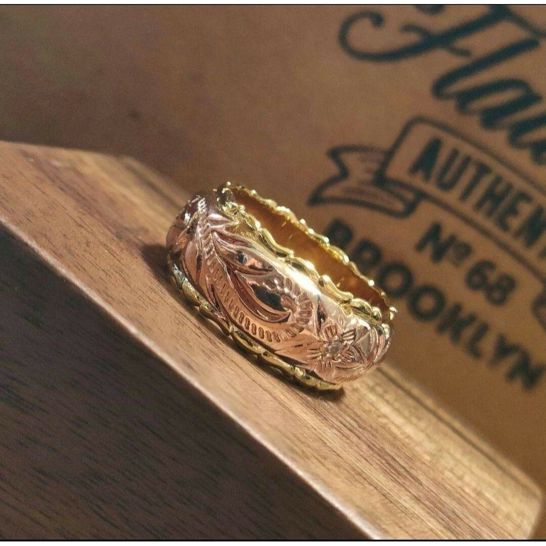 ハワイアンジュエリー プルメリア ローズリング 11号 レディース指輪 ハワジュ レディースのアクセサリー(リング(指輪))の商品写真