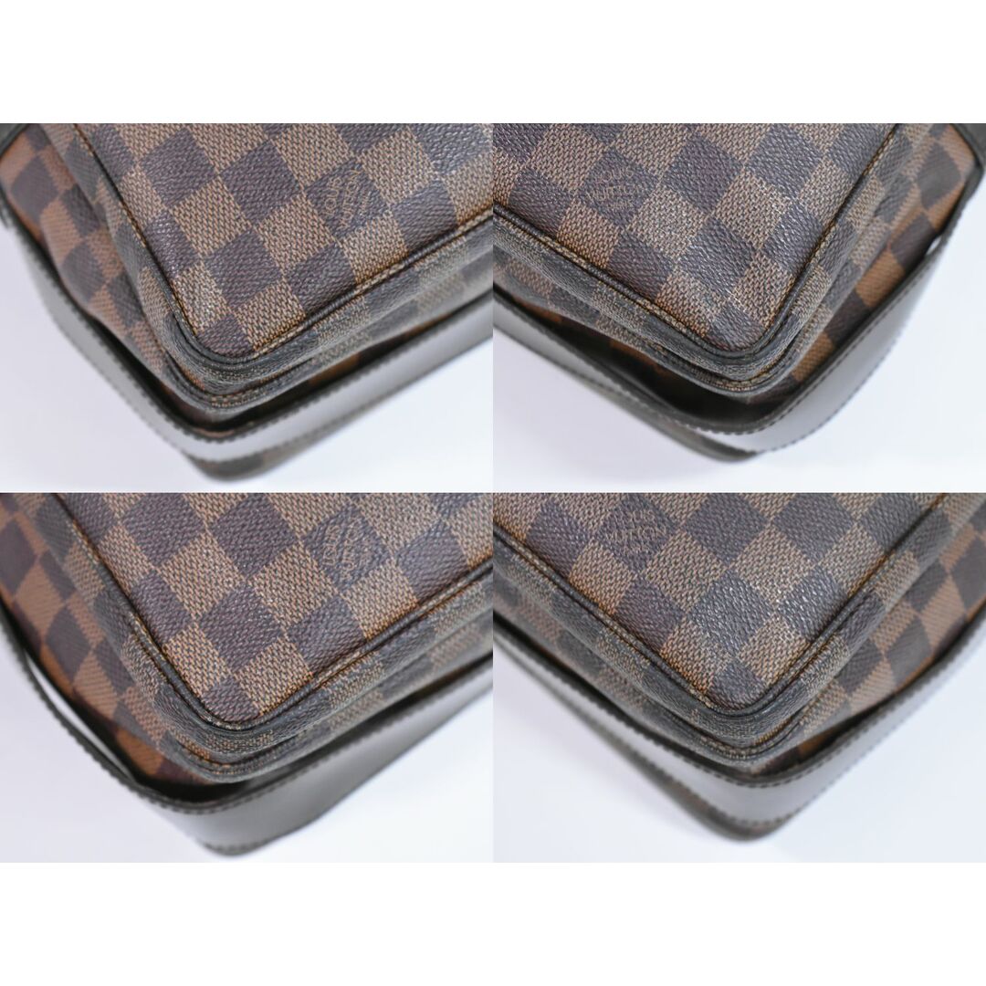 LOUIS VUITTON(ルイヴィトン)の本物 ルイヴィトン LOUIS VUITTON LV ナヴィグリオ ダミエ エベヌ ショルダーバッグ メッセンジャーバッグ ブラウン N45255 Naviglio ビトン バッグ 中古 メンズのバッグ(ショルダーバッグ)の商品写真