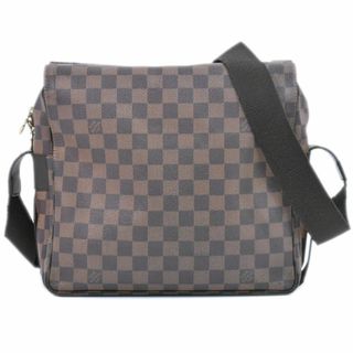 ルイヴィトン(LOUIS VUITTON)の本物 ルイヴィトン LOUIS VUITTON LV ナヴィグリオ ダミエ エベヌ ショルダーバッグ メッセンジャーバッグ ブラウン N45255 Naviglio ビトン バッグ 中古(ショルダーバッグ)