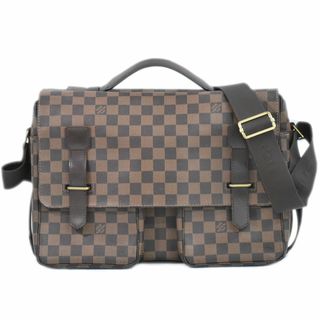 ルイヴィトン(LOUIS VUITTON)の本物 ルイヴィトン LOUIS VUITTON LV ブロードウェイ ダミエ エベヌ 2WAY ショルダーバッグ ハンドバッグ ブラウン N42270 Broadway ビトン バッグ 中古(ショルダーバッグ)