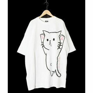 スカラー(ScoLar)のスカラーパリティ 342110 注射嫌いなネコとクマ先生のプリントTシャツ(Tシャツ(半袖/袖なし))