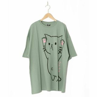 スカラーパリティ 342110 注射嫌いなネコとクマ先生のプリントTシャツ