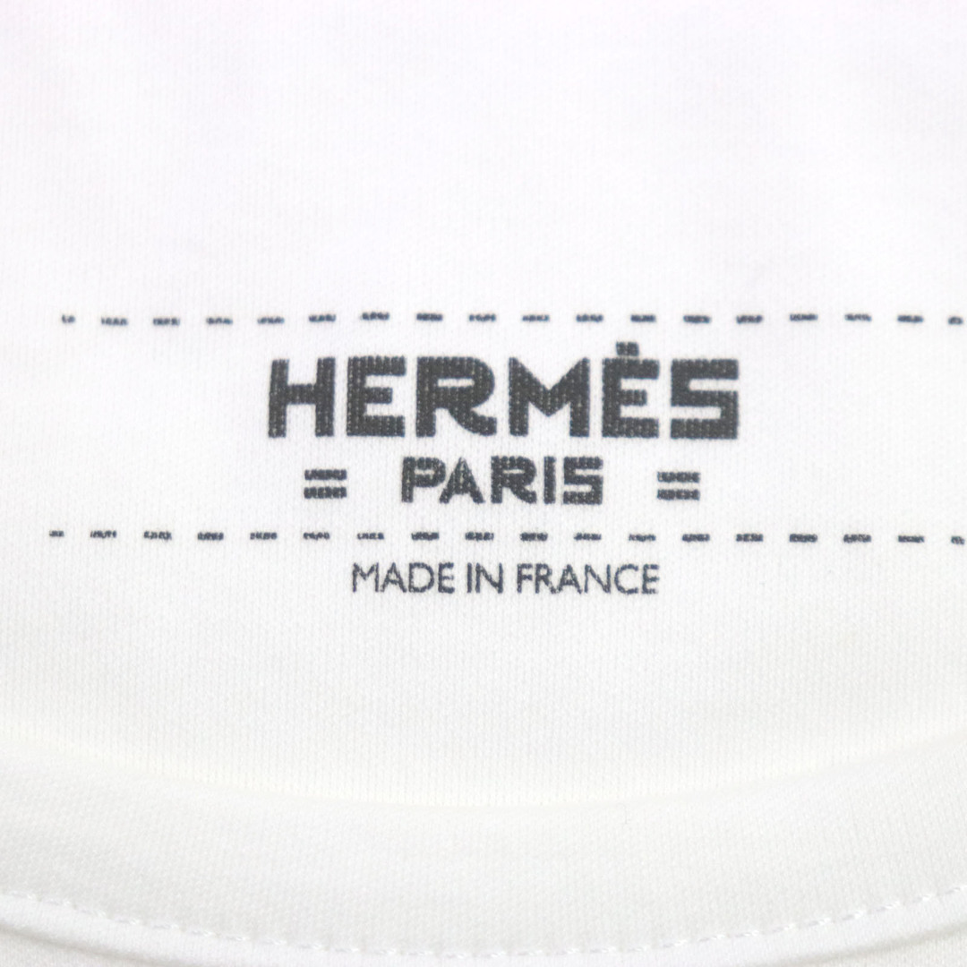 Hermes(エルメス)の極美品▼HERMES エルメス 19AW Grand Manege グランマネージュ コットン クルーネック 半袖Ｔシャツ ホワイト 36 フランス製 レディース レディースのトップス(Tシャツ(半袖/袖なし))の商品写真