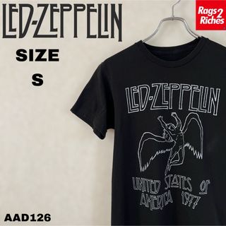 ミュージックティー(MUSIC TEE)のレッド・ツェッペリン LED ZEPPELIN Tシャツ バンドT(Tシャツ/カットソー(半袖/袖なし))