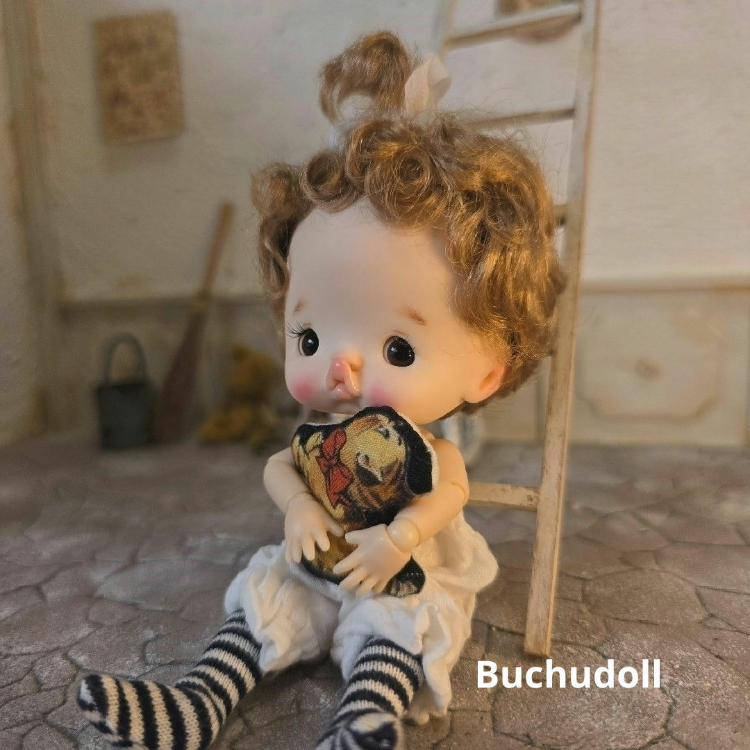 ＊miumoe＊① Buchudoll　ぶちゅドール ハンドメイドのぬいぐるみ/人形(人形)の商品写真